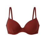 Red bikini on a white background